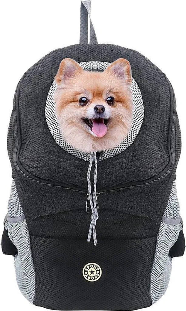 Cage de transport pour chien souple avec coussin amovible Gris Clair