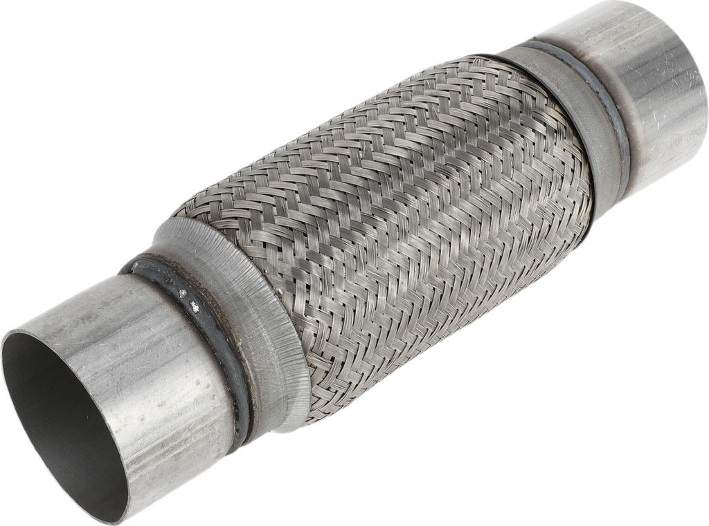Auto Auspuff Flexrohr 3,14 Zoll Außendurchmesser Flexibles Geflochtenes Auspuffrohr | Universales Flexibles Rohr Silberton 1 Stück