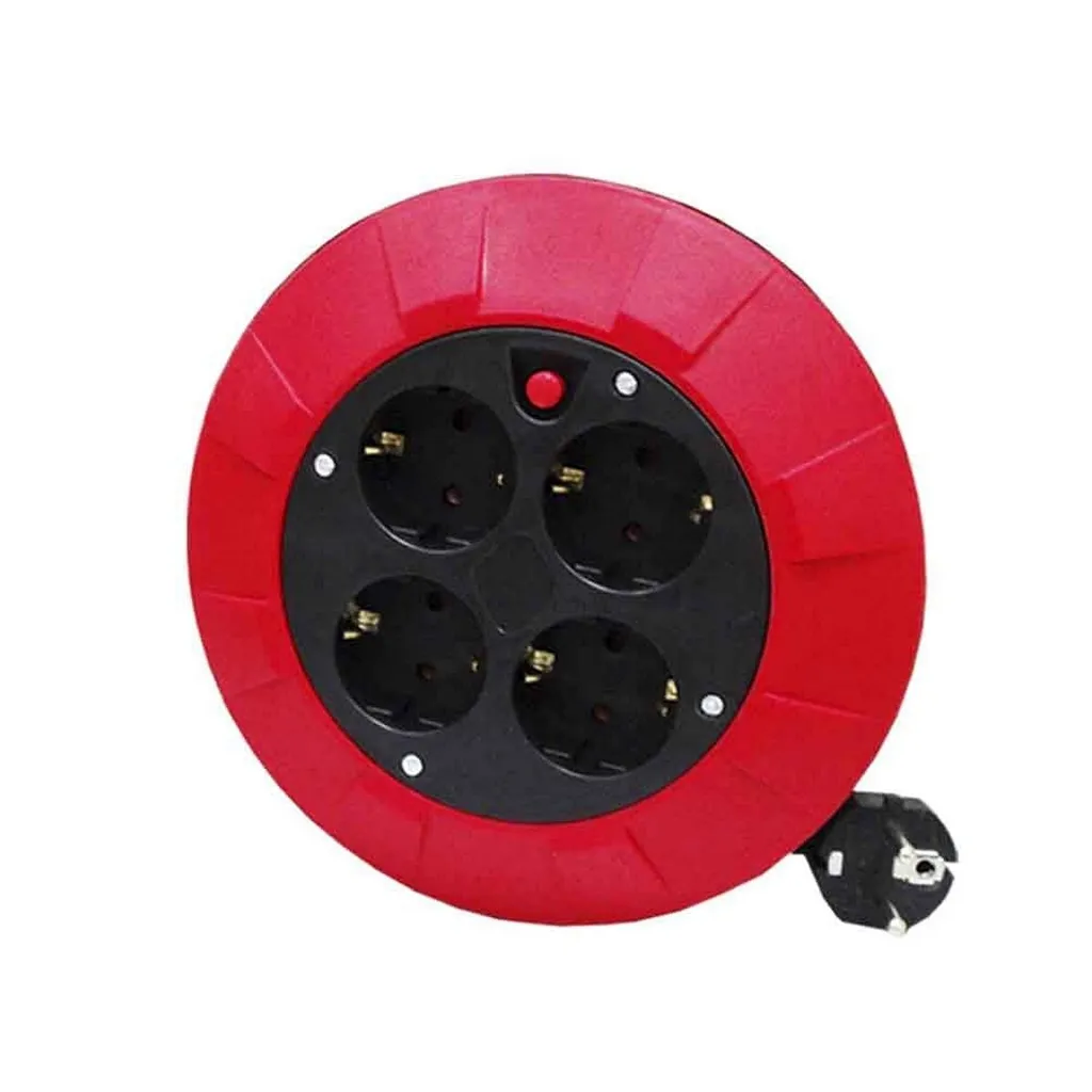 Avvolgicavi domestici 5mts 3x1-4 prese t/tl con protezione termica edm