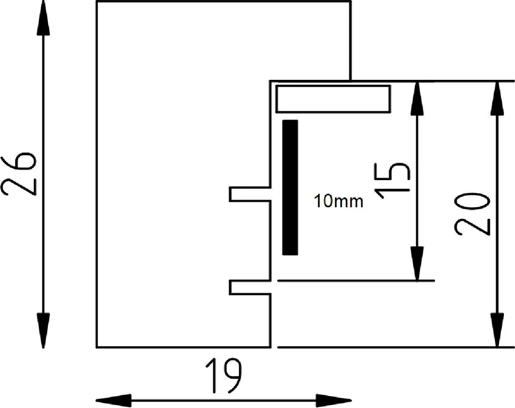 Cornice 23x70 Bianca in Vero Legno | Profilo 58 Vetro e Spazio per Foto - 4