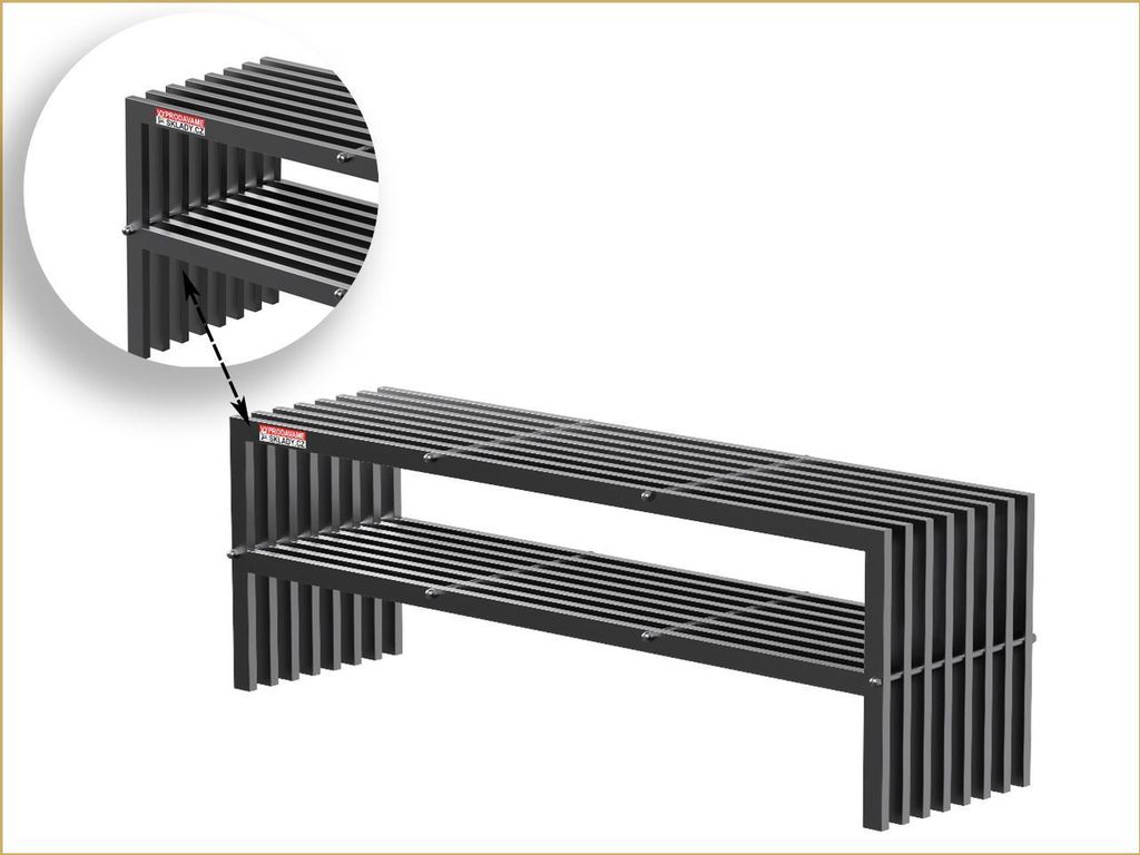 Gartenbank GDB02, 150 x 50 x 40 cm