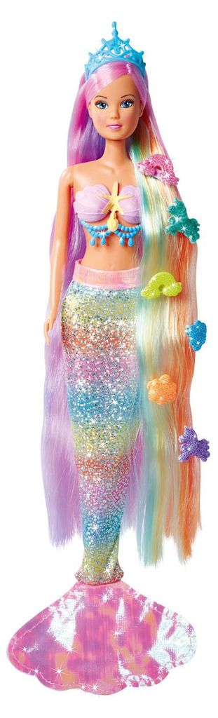 Sirena Arcobaleno Steffi con Capelli Lunghi e Accessori Immagine del prodotto 