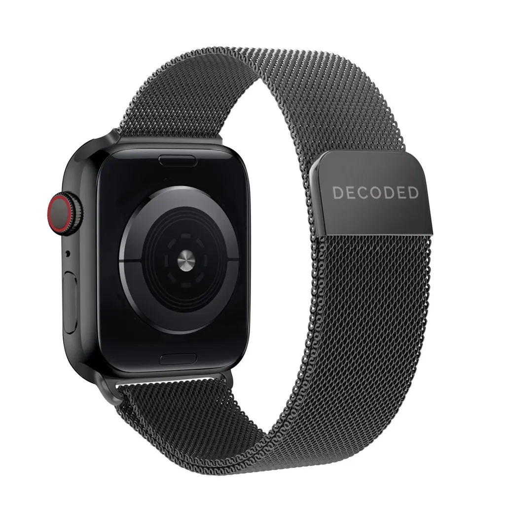 Bracelet Milanais 45 mm Noir Decoded Idéal pour le Travail et le Quotidien