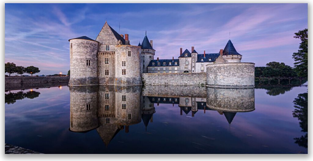 Glasbilder 120x60 Wandbild Druck auf Glas Schloss Wasser Architektur