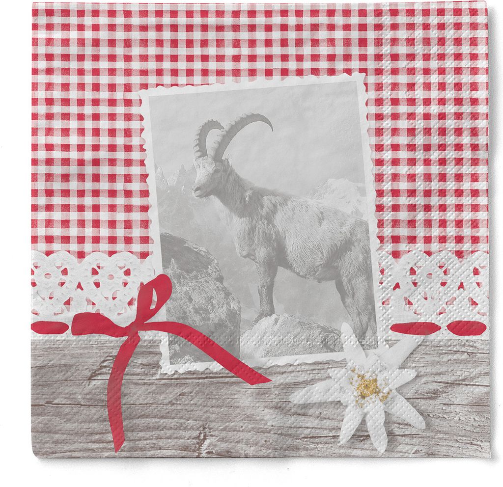 Sovie HORECA Serviette Alma aus Tissue 33 x 33 cm, 3-lagig, Produktbild 