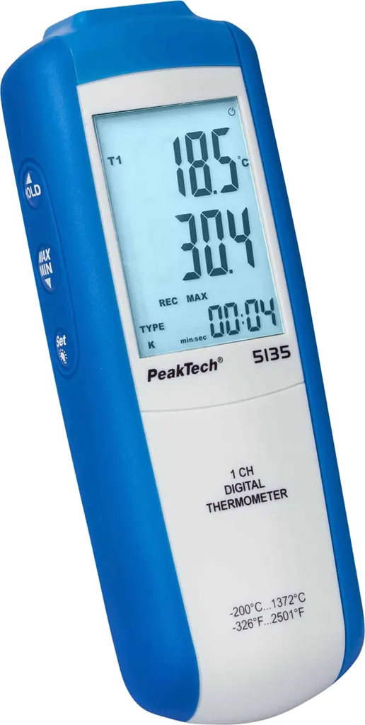 Termometro PeakTech P 5135 per Controllo Alimenti e HACCP
