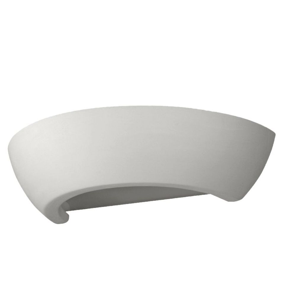Wandleuchte Keramik OSKAR 1xE27 15W Keramik/Glas 8x16x34cm Produktbild 