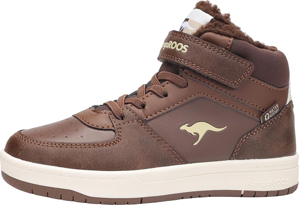 KangaROOS K-CP Bound Mid EV High-Top Kinder Uni Sneaker Warmfutter braun , Schuhgröße:29 EU