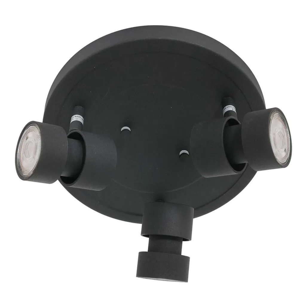 Steinhauer - faretto - Natasja LED - nero - metallo - Ø 28cm - GU10 - 7905ZW