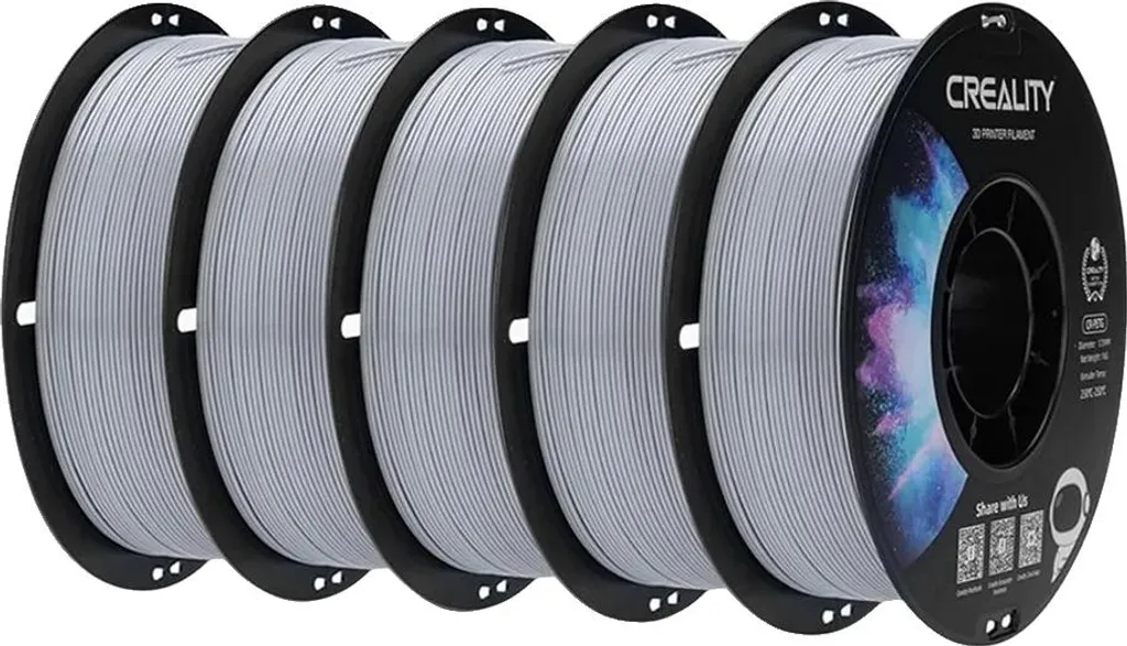 Filament PETG Gris Anti-Warping Écologique pour Impression 3D Lisse