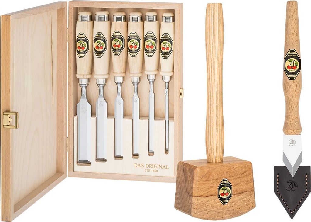 KIRSCHEN WOODWORKER Essentials Set 1 - Stechbeitelsatz Produktbild 