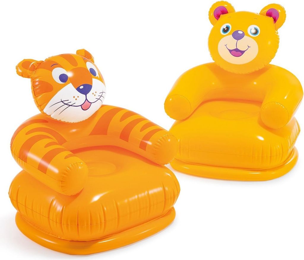 Baby aufblasbarer Stuhl Happy Animals 65 x 64 cm Intex 68556 Teddybär