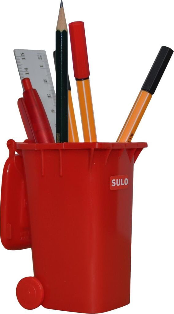 Mini-Mülltonne original SULO kleine Ausführung ROT Miniatur Produktbild 