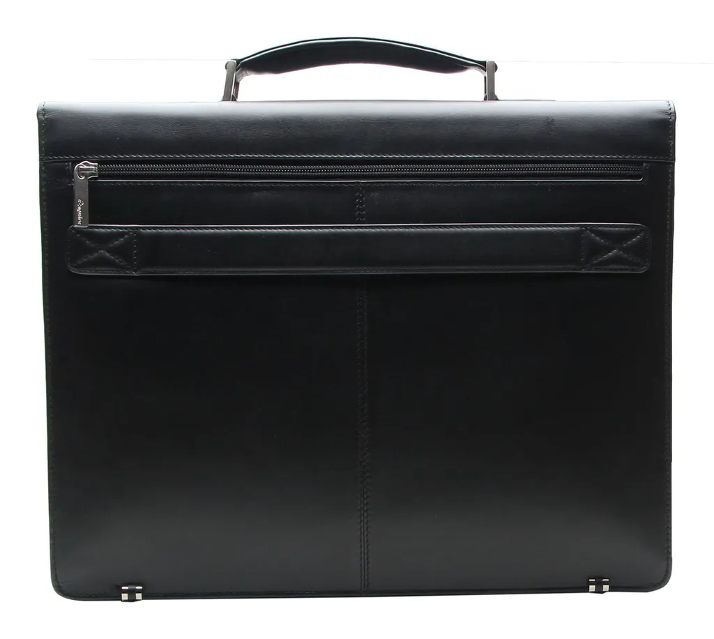 Mallette ordinateur portable Esquire serviette de bureau en noir