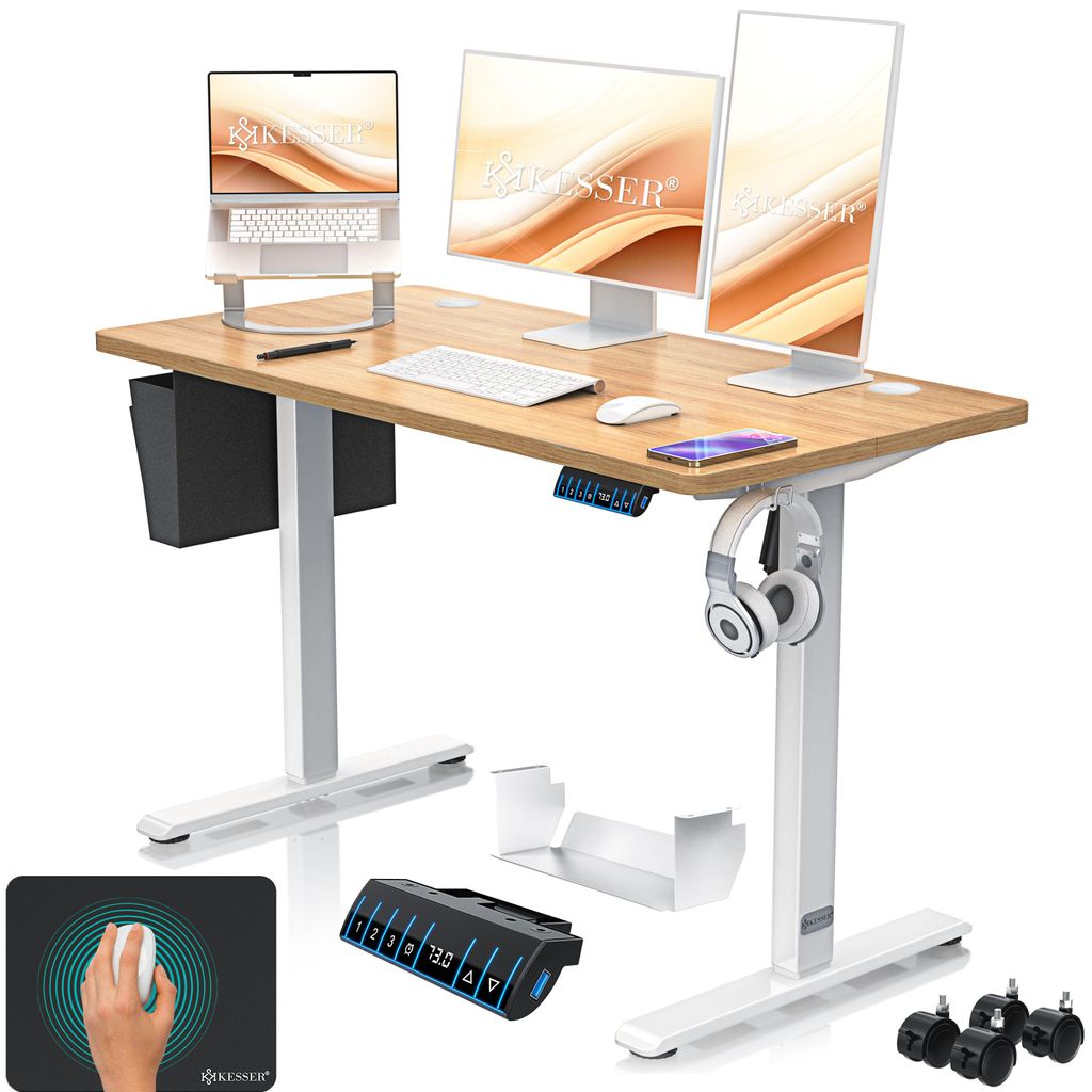 KESSER® Höhenverstellbarer Schreibtisch elektrisch, Produktbild 