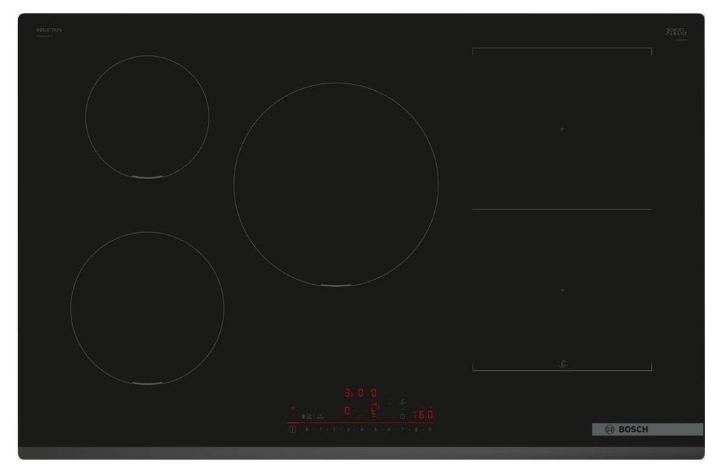 Bosch Serie 6 PVW831HC1E, Černá, Vestavěné, 80 cm, Indukční Obrázek produktu 
