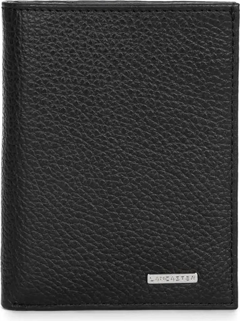 Portefeuille Pliant Noir pour Homme Lancaster Milano Gentlemen 1704