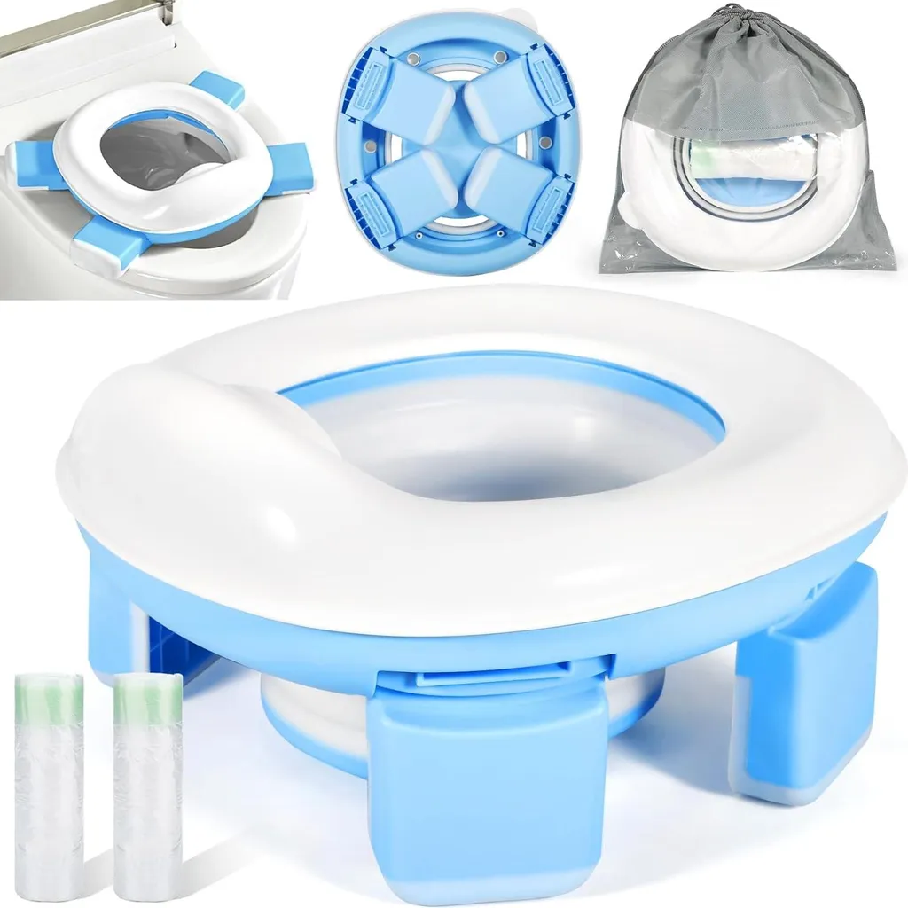 Lunettes de toilettes pliables 3 en 1 idéales pour voyage et déplacements