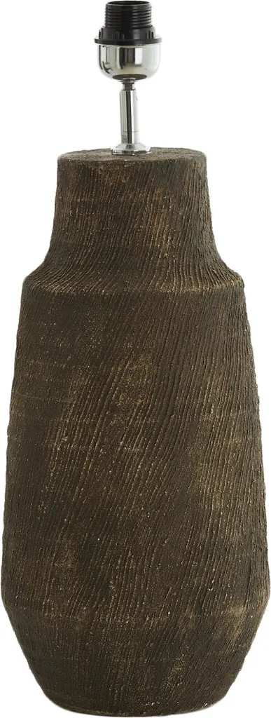 Lampe Céramique Kidira Marron E27 : Solution Éclairage Doux et Design