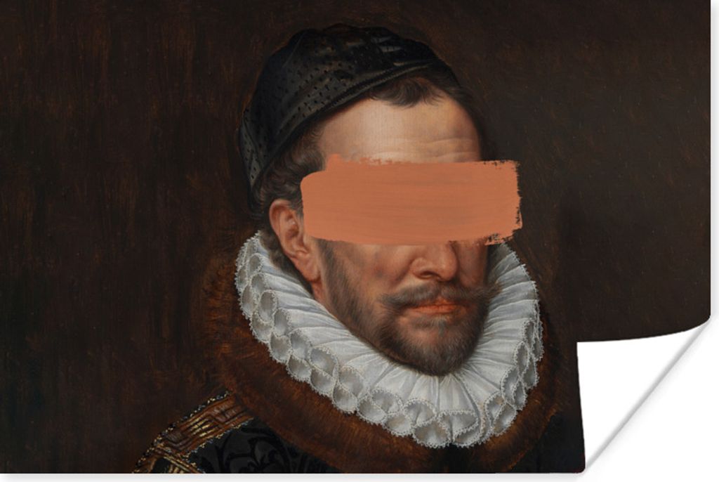 MuchoWow Poster Wilhelm von Oranien - Adriaen Thomasz - Gemälde 180x120 cm - Fotoplakat