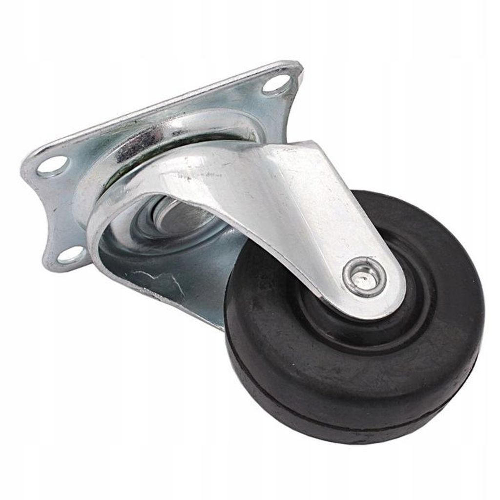 5 cm drehbare Radbasis, selbstjustierend, für Lager und Haushalt, Stahl