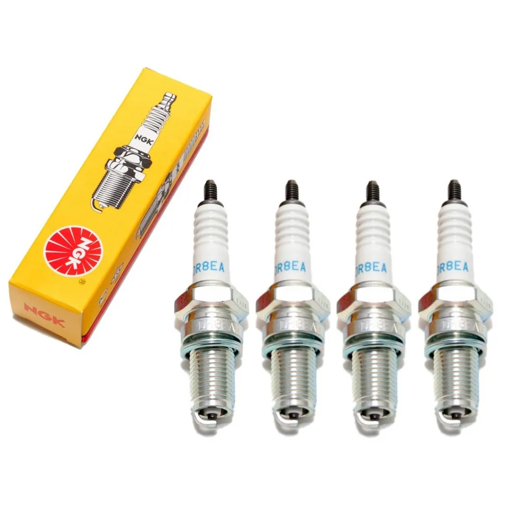 Set Candele NGK DR8EA per Moto Classiche | Kit 4 pz Accensione 7162