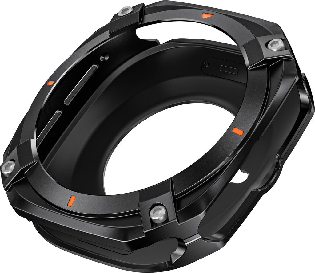 INF Cyber Hohlraum Schutzhülle für Samsung Galaxy Watch7 Ultra aus Zinklegierung und PC Schwarz