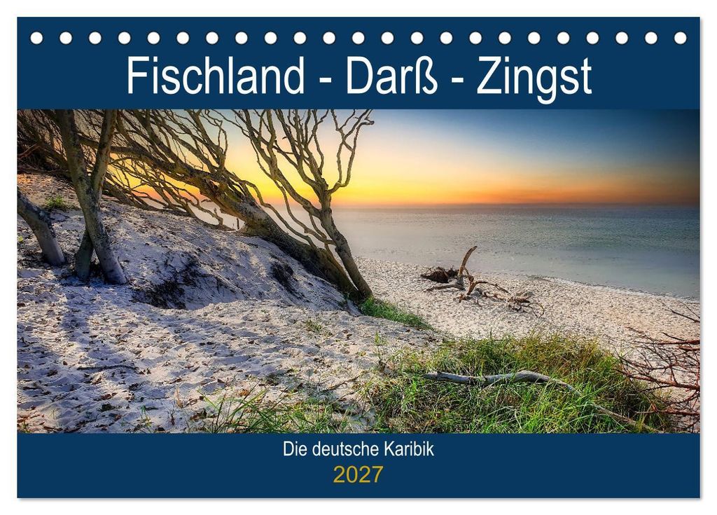 Fischland - Darß- Zingst (Tischkalender 2027 DIN A5 quer), CALVENDO Monatskalender