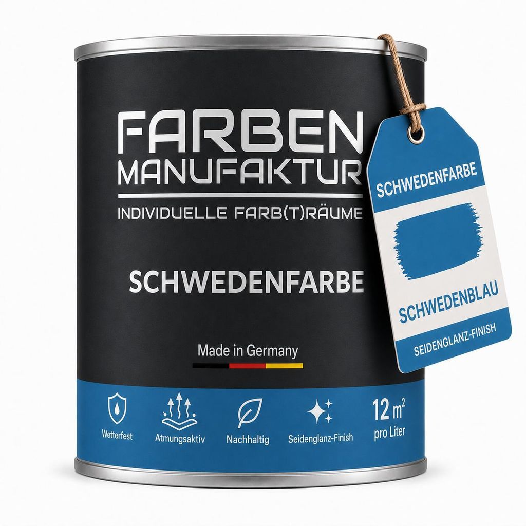 Schwedenfarbe Holzfarbe Holzlack Wetterschutzfarbe deckend Produktbild 
