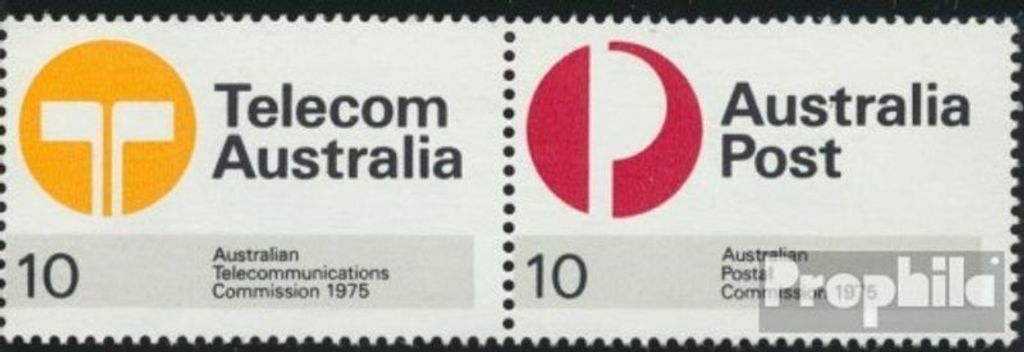 Briefmarken Australien 1975 Mi 583I C-584I C Paar postfrisch Postkommission
