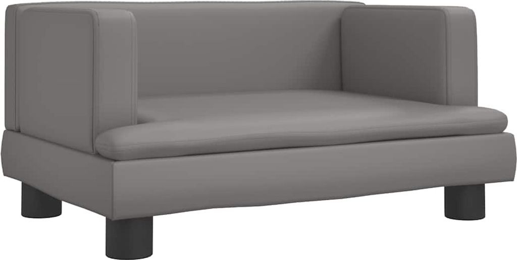 vidaXL Hundebett Grau 60x40x30 cm Kunstleder
