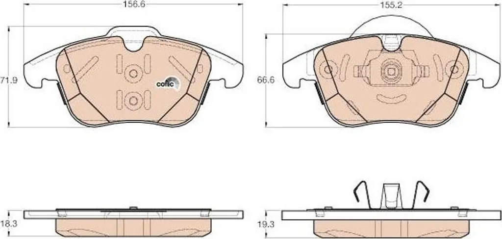 Plaquettes de frein TRW GDB1960 haute endurance pour Ford Galaxy et S-Max