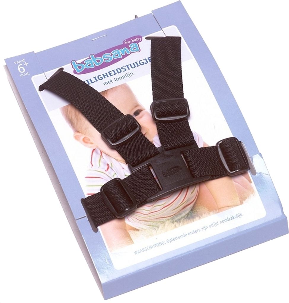 Titaniumbaby Rückhaltesystem mit Laufleine Schwarz