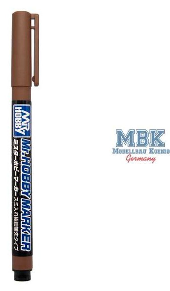 Mr Hobby - Gunze CM-103 - Marker Super Fine Tip Brush Pen Brown - Neu