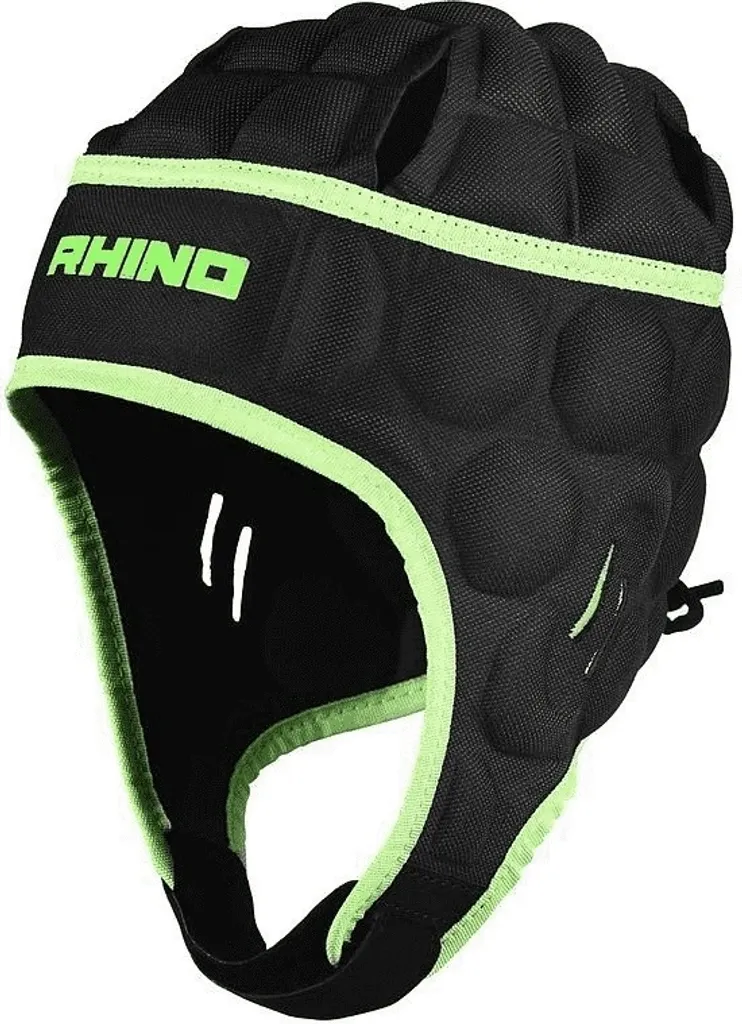 Casque de Rugby pour Entraînement et Match Rhino Senator Noir S