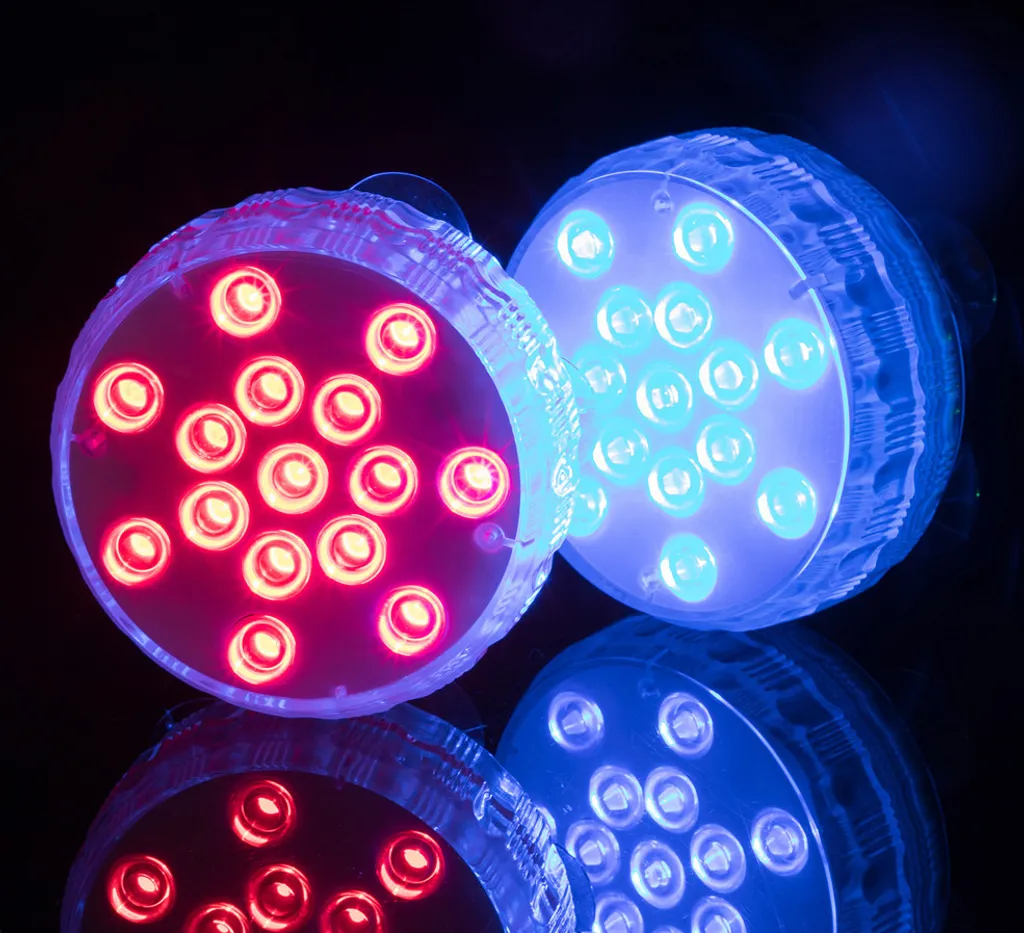 INF Pack de 4 Lumières de Piscine LED RVB Étanches avec Télécommande - 2