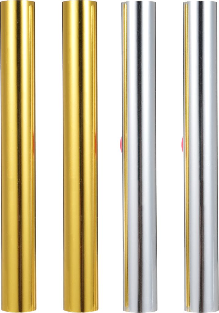 4 Rollen Gold- und Silber-Heissfolienpapier, Produktbild 