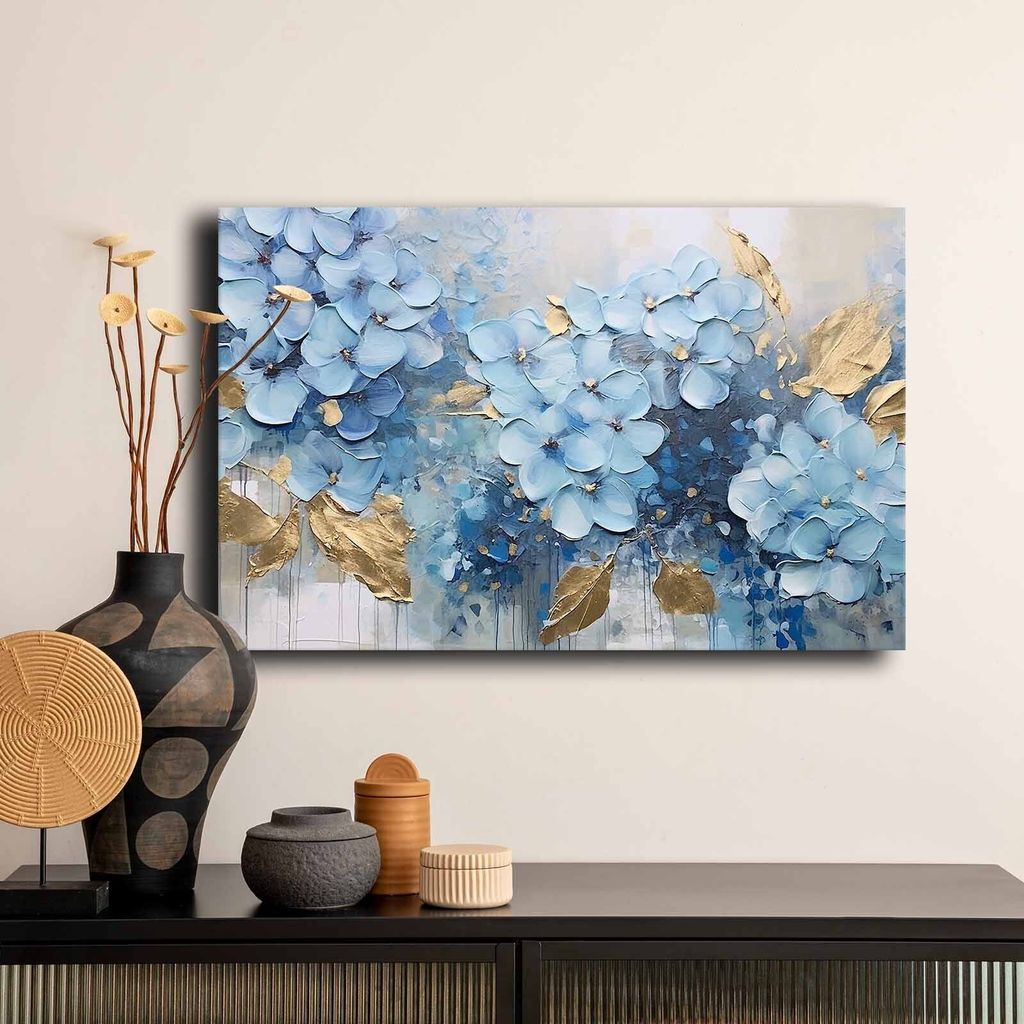 Wallity, 4570GSC-011, Dekorative Leinwandmalerei, Mehrfarbig, 100 % LEINWAND, 45 x 70 cm
