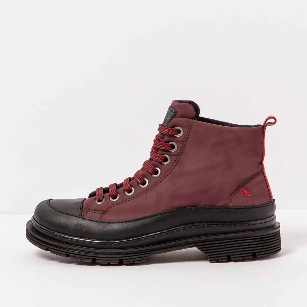 Art Schnürstiefel Uni 1895 NYLON BURDEOS-BLACK/ BIRMINGHAM Farbe Rot