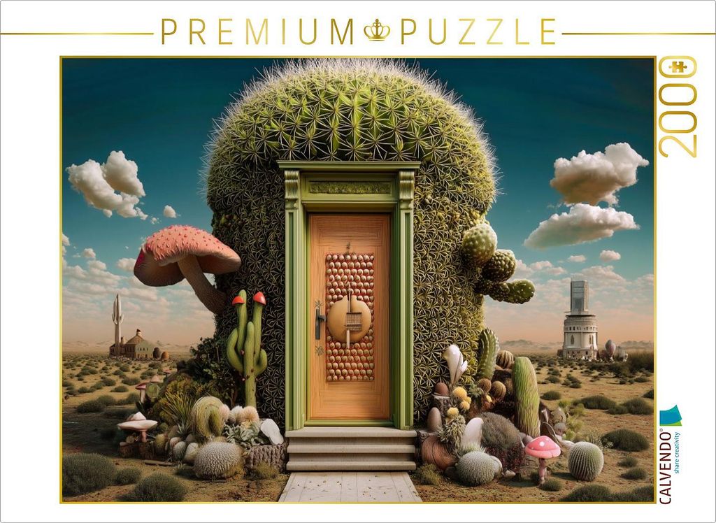 CALVENDO Puzzle Tür zum Wüstenmärchen | 2000 Teile Lege-Größe 90x67cm Foto-Puzzle für glückliche Stunden