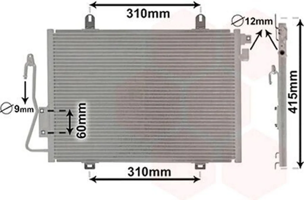 Plus de fuite de clim : Condenseur VAN WEZEL 43005232 pour Clio II