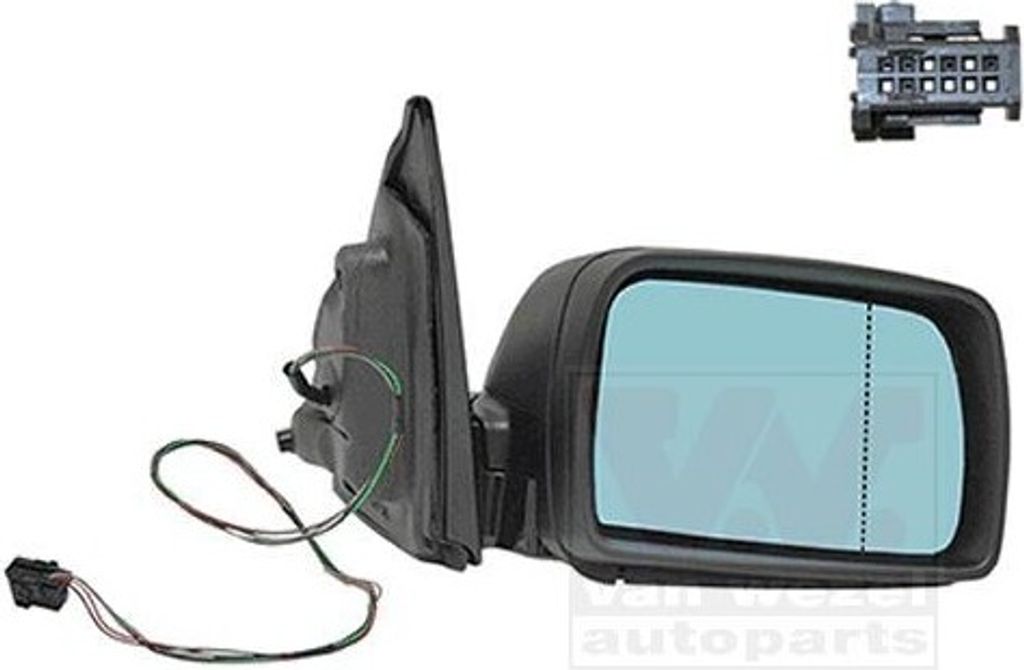 VAN WEZEL 0685808 - OE 51168402558 Außenspiegel, rechts für X5 (E53)