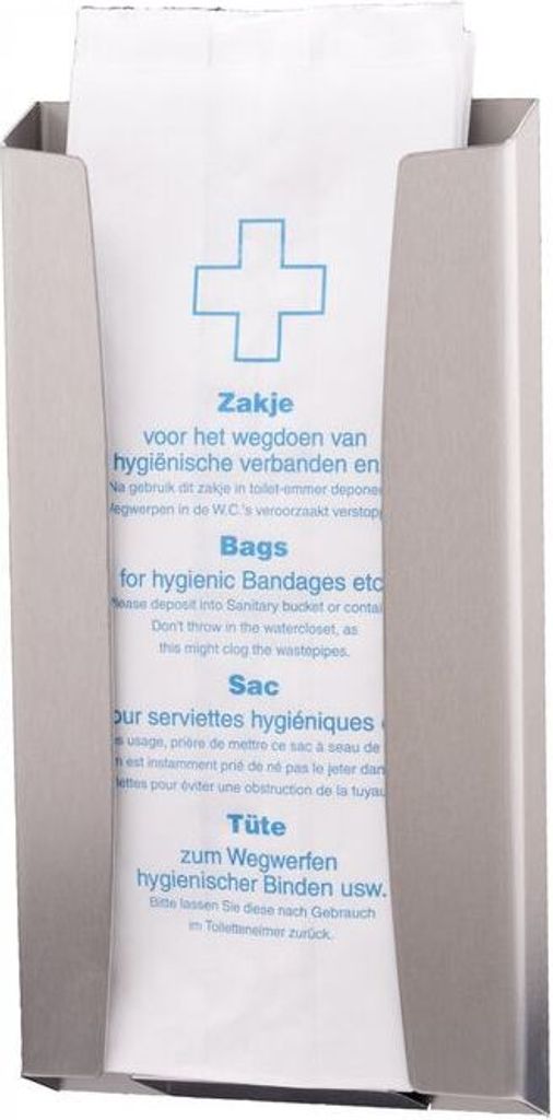 Wings Hygienebeutelspender - Edelstahl - für Papiertüten
