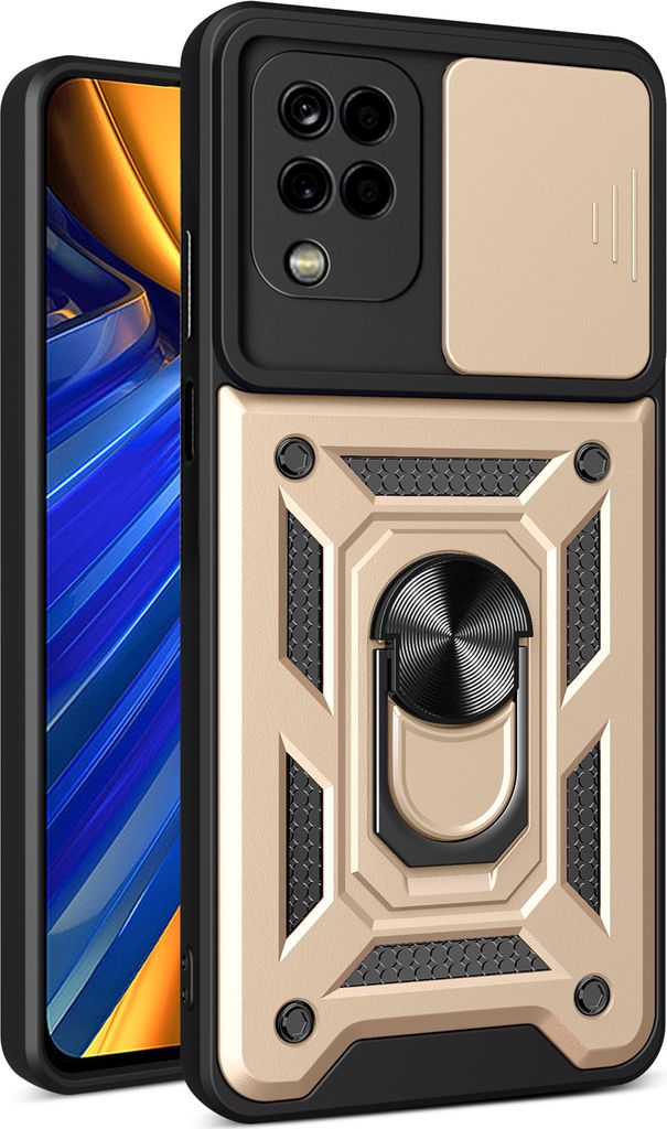 Hülle für Samsung Galaxy A06 4G Magnetische Ring Ständer Halter Dia Kameraschutz TPU Bumper Silikon Schutzhülle Gold
