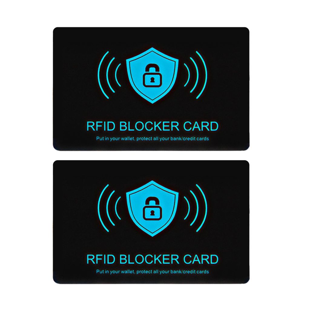 2x RFID Blocker Schutzkarte – NFC Schutzkarte für EC- &  Produktbild 