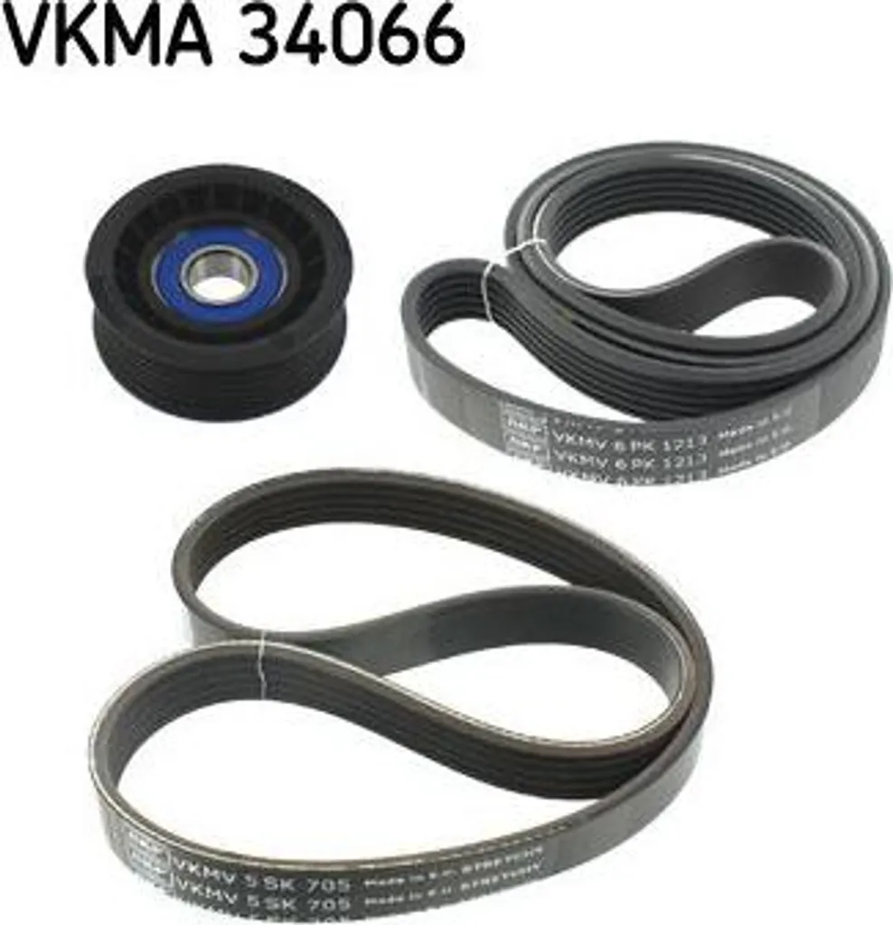 Kit Courroie SKF VKMA 34066 OE 1465253 pour Ford Focus et C-Max