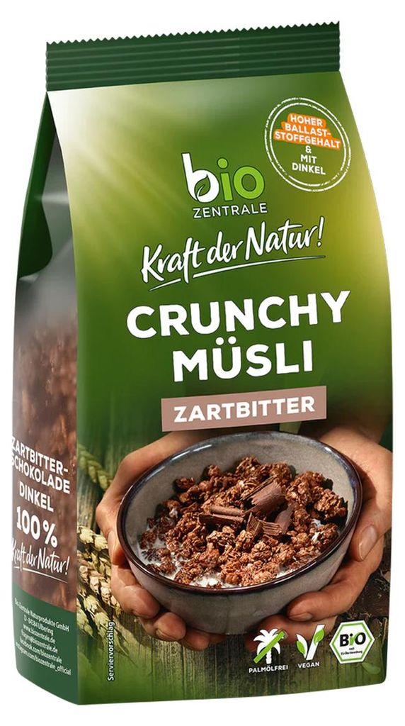 Muesli croccante biologico al cioccolato fondente di farro Immagine del prodotto 