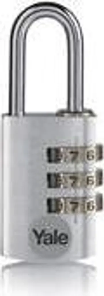 Cadenas Yale YE3CB/38/131/1/S anti-vol à code pour vestiaire argent
