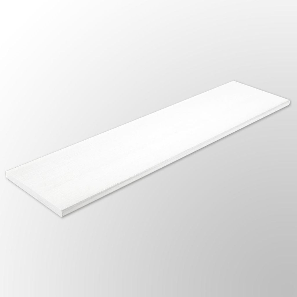 Regalboden weiß 100 x 20 x 1,6 cm Melaminbeschichtet Produktbild 
