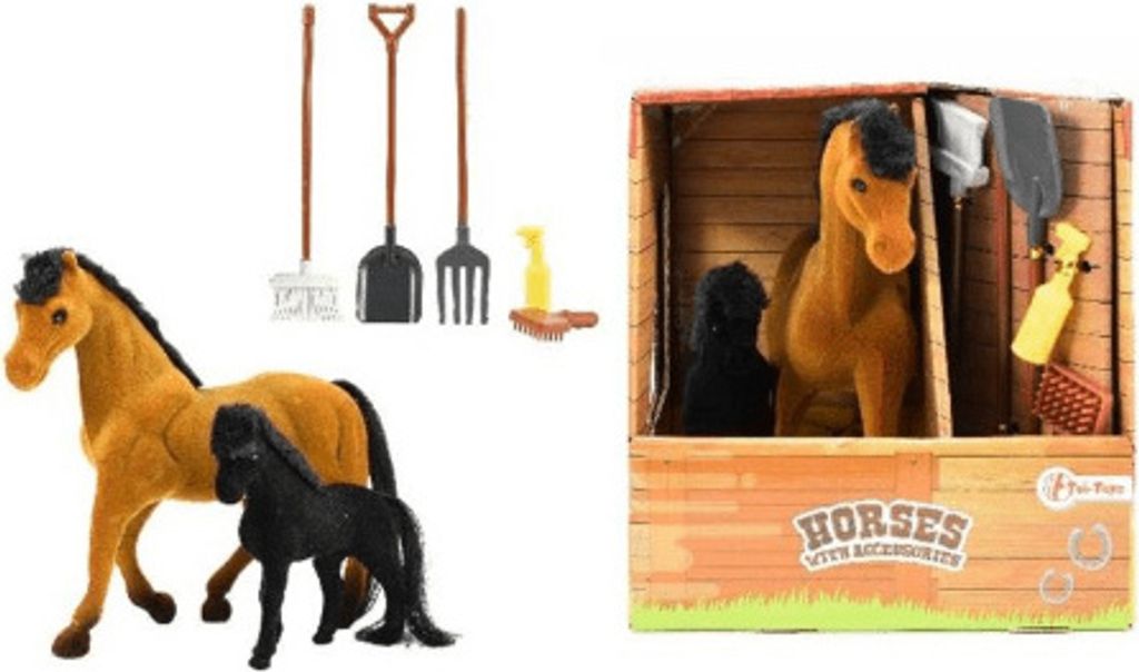 Toi Toys Pferd und Pony – mit Zubehör